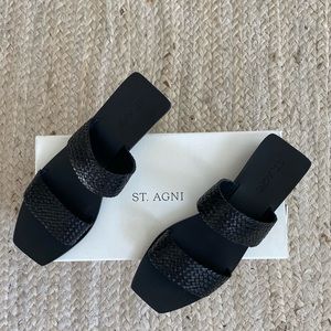 St Agni Clea Sandal Black